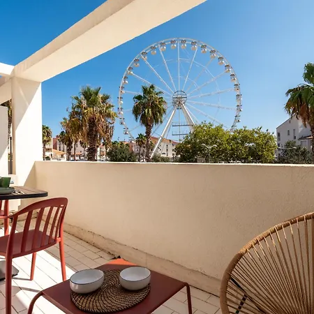 Terrasse Vue Centre-port Wi-fi Clim - Ménage, Linge Inclus Appartement *
