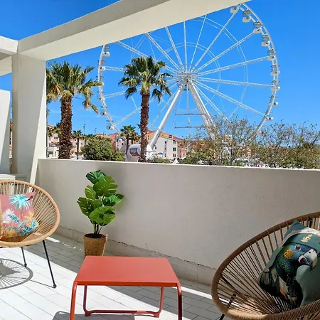 Appartement Terrasse Vue Centre-port Wi-fi Clim - Ménage, Linge Inclus Agde