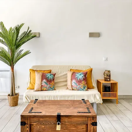 아파트 Jungle Terrasse Vue Port Wi-fi, Clim, Linge & Menage Inclus